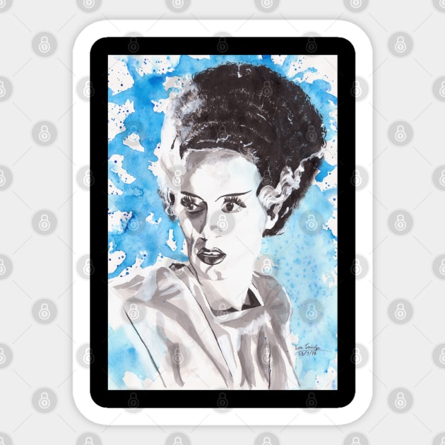 The Bride of Frankenstein Sticker by lucafon18